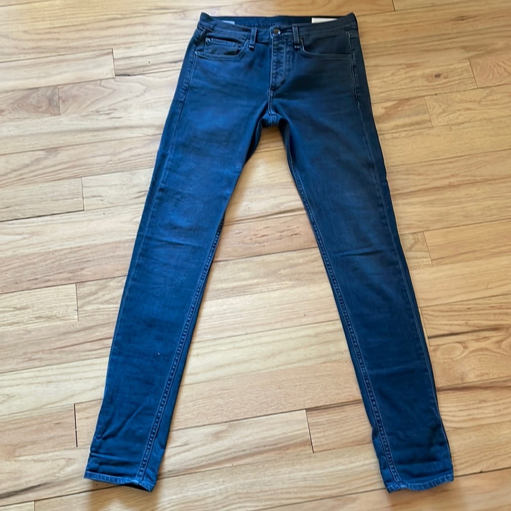 rag & bone Men's Fit 1 Extra Slim Fit Jeans Size 30 Black